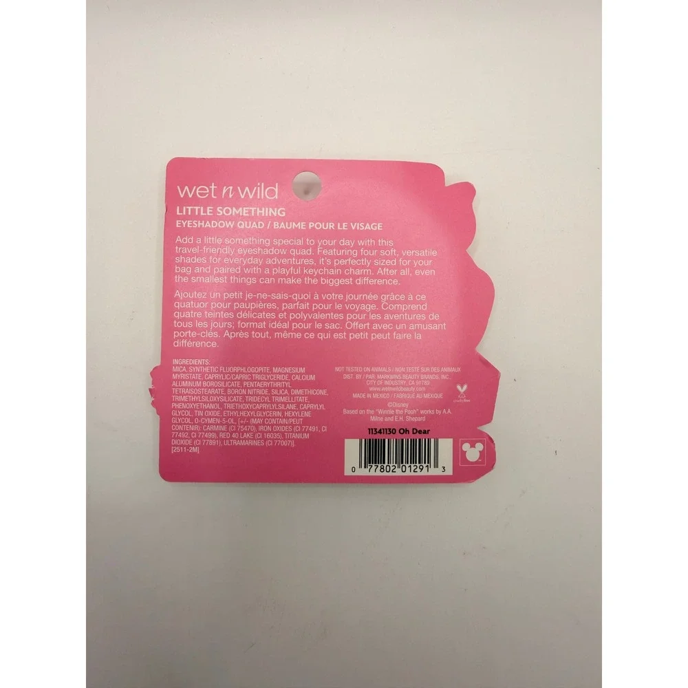 Wet n Wild Unisex Disney Winnie Pooh Oh Dear Eyeshadow Quad Piglet Keychain New‎